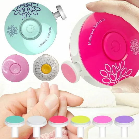 Electric Baby Nail Trimmer Kid Nail Polisher Tool Infant Manicure Scissors Baby Hygiene Kit Baby Nail Clipper Cutter For Newborn